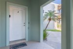 Private entrance close to your parking spaces with keypad entry